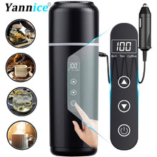 Load image into Gallery viewer, Electric Kettle 12V24V Portable Car Heating Cup 500ml Travel Heating Touch Screen Intelligent Adjustable Temperature Thermal Cup