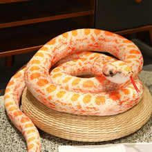 Load image into Gallery viewer, Artificial Python Plush Toy – Long Snake Soft Plush Home Decor