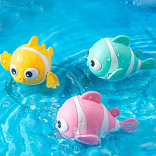 Load image into Gallery viewer, Bath Toys Cute Swimming Clown Fish Bath Toy for Toddlers Floating Wind Up Toys for Boy Girl New Born Baby Bathtub Toddler Toys
