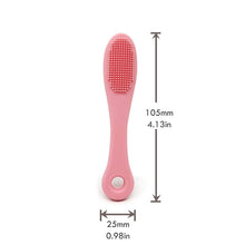 Load image into Gallery viewer, Soft Pet Finger Brush Cats Brush Toothbrush Tear Stains Brush Eye Care Pets Cleaning Grooming Tools Dog Cat Cleaning Supplies Soft Silicone Toothbrush with Long Handle for Dog Cat Pet Dental Care