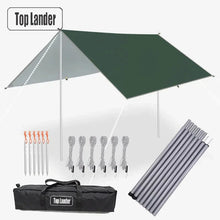 Load image into Gallery viewer, Ultralight Waterproof Tarp Tent – Large Sun Shelter Awning for Camping, Beach & Outdoor Adventures