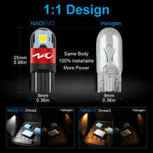 Load image into Gallery viewer, NAO T10 LED W5W LED Bulb 3030 SMD 168 194 5W5 Car Accessories Clearance Lights Reading Lamp Auto 12V 6000K White Amber Red Motor