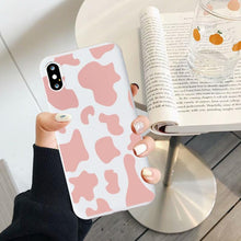 Load image into Gallery viewer, Slim Fit Lightweight Black White Print Silicone Case For iPhone 11 Pro 7 8 Plus X XR XS Max iphone 11 Cell Phone Case Cover White Black Pattern Print Silicone Unisex Case