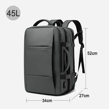 Load image into Gallery viewer, Expandable Business Backpack for Men - 17.3" Laptop, USB, Waterproof Travel Bag