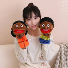Load image into Gallery viewer, 28-33cm Kids Plush Finger & Hand Puppet Popular Activity Boy Girl Role Play Bedtime Story Props Family Role Playing Toys Doll
