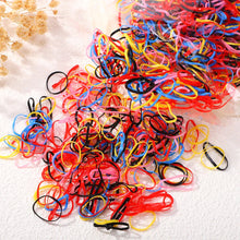Load image into Gallery viewer, 500/1000Pcs Colourful Hair Ties for Girls Kids Ponytail Holder Bands
