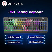 Load image into Gallery viewer, ONIKUMA Professions Gaming Headset Esports Package With RGB Light Mouse Keyboard Headphone Bracket Wired with Mic Earphone Gamer