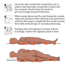 Load image into Gallery viewer, 1Pc Alginate Medical Dressing Wound Dressing Sterile Hemostatic Thin Healing Pad Hydrocolloid Adhesive Patch