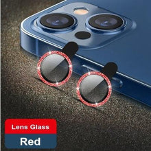 Load image into Gallery viewer, 3/1Pcs Luxury Camera Lens Protector For iPhone13 12 11 Pro Max Camera Protective For iPhone 12 13 Mini Back Lens Glass Camera Cover Circle Tempered Glass Protector