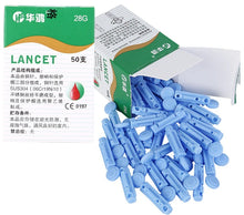Load image into Gallery viewer, 100pcs Disposable Blood taking Needles 28G Blood Collection Lancet Painless Lancing Device for Diabetes Accessory