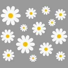 Load image into Gallery viewer, White Daisy Flower Wall Stickers DIY Home Decor