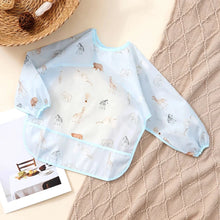 Load image into Gallery viewer, Waterproof Long Sleeve Baby Bib | Washable Feeding Bib with Full Coverage & Easy Clean Design