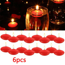Load image into Gallery viewer, 6/10/16Pcs Unscented Floating Candles – Romantic Soy Wax Discs for Valentine's Day, Weddings, Parties, and Home Décor