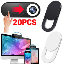 Load image into Gallery viewer, Webcam Cover Shutter Magnet Slider Plastic Camera Cover for IPad Tablet Web Laptop Pc Camera Mobile Phone Lenses Privacy Sticker