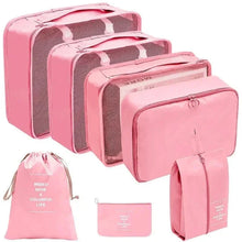 Load image into Gallery viewer, 7/8/9/10 Pcs Travel Organizer Packing Cubes – Lightweight Polyester Luggage Storage Bags for Clothes, Shoes, and Accessories