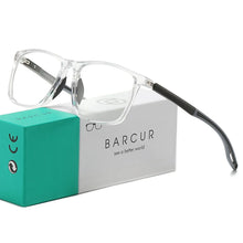 Load image into Gallery viewer, BARCUR Lightweight Sports Reading Glasses for Men & Women β Ultra-Light PC Frame Durable Presbyopia Eyewear with HD Transparent Acrylic Lenses β Comfortable Rectangle Readers for Casual Daily Wear and Outdoor Use