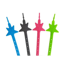 Load image into Gallery viewer, Baby Stroller Hook Silicone Star Pacifier Chain Non-toxic Teether Strap Kids Toy Holder Stroller Organizer Stroller Accessories