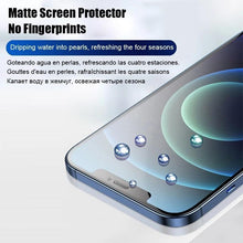 Load image into Gallery viewer, 3pcs For Iphone 11 12 13 Pro Max Mini Matte Film Frosted Screen Protectors For iPhone X Xr Xs Max 6 6s 7 8 Plus Se 2020 Anti Spy Tempered Glass Protector For iPhone