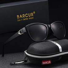 Load image into Gallery viewer, BARCUR Polarized Men’s Fashion Sunglasses – Elliptical Gradient TAC Lens with UV400 Protection – Lightweight Stainless Steel Frame Stylish Summer Eyewear for Travel Driving & Outdoor Gift Occasions