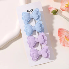 Load image into Gallery viewer, 4Pcs Candy Colored Hair Clips for Girls Cute Double-Layered Bows