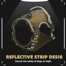 Load image into Gallery viewer, Tactical No-Pull Dog Harness – Adjustable MOLLE Military Vest for Medium & Large Dogs