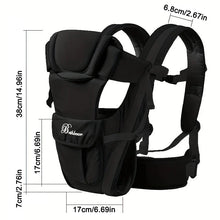 Load image into Gallery viewer, Baby Sling Carrier, 4-in-1 Ergonomic Baby Backpack Carrier, Easily Adjustable Baby Carrier Newborn to Toddler
