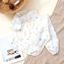 Load image into Gallery viewer, Waterproof Long Sleeve Baby Bib | Washable Feeding Bib with Full Coverage & Easy Clean Design