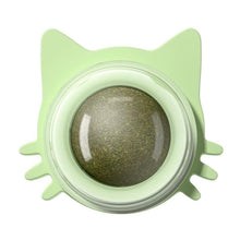 Load image into Gallery viewer, Ball Cat Toy Pasted Lollipop Gatos Mint On The Wall Pet Ball Snack Good Cat Accessories Cat Toy with Light and Self-Rotating Ball Kitten Gift Edible Cat Lick Toy Cat Chew Toy Teeth Cleaning Cat Bite Toy Rotating Cat Toy