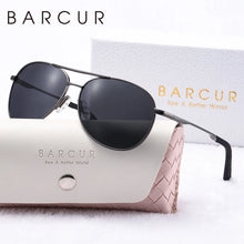 Load image into Gallery viewer, BARCUR Women’s Pink Metal Comfortable Fashionable Frame Polarized Sunglasses – Lightweight UV400 Blue Gradient Mirror Lenses Oval Fashion Shades for Summer Travel Beach Summer Outfits & Stylish Apparel Accessories