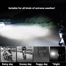 Load image into Gallery viewer, Motorcycle LED Spot Light Dual Color Hi/Low Beam Fog Lamps for Car Trucks SUV UTV 12V 24VMini Lens Headlight Driving Light