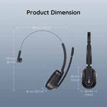 Load image into Gallery viewer, EKSA - H5 Bluetooth 5.0 Headsets, PC Wireless Headphones, 2 Mics ENC Earphones, with Charging Base USB Dongle for Office