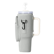 Load image into Gallery viewer, 40oz Neoprene Water Bottle Carrier Bag For Stanley Quencher Cup Sleeve Adjustable Shoulder Strap Non-slip Insulated Mug Cover