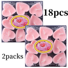 Load image into Gallery viewer, 9pcs Heart-Shaped Scented Tea Candles – Romantic Décor for Valentine's Day, Weddings, and Anniversaries