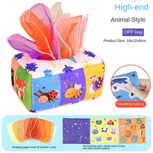 Load image into Gallery viewer, Montessori Magic Tissue Box Sensory Busy Board Toy