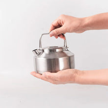 Load image into Gallery viewer, 0.9L Stainless Steel Backpacking Camping Kettle Bushcraft Gear Outdoor Durable Teapot High Quality