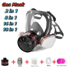 Load image into Gallery viewer, 6800 Full Face Safety Work Gas Masks Survival Nuclear and Chemical with 40mm Activated Carbon Filter & Anti-Fog Design