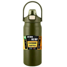 Load image into Gallery viewer, Stainless Steel Insulated Water Bottle with Straw (40oz) | Keeps Drinks Cold for 24 Hrs & Hot for 8 Hrs | Leakproof Vacuum Flask for Sports & Travel