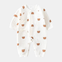 Load image into Gallery viewer, Baby Winter Bodysuit (0–6M) – Thick Cotton Animal Print Onesie for Boys & Girls