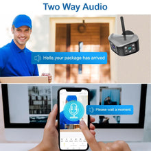 Load image into Gallery viewer, Outdoor 4K 8MP 180° Wide View Angle Wifi Camera Dual Lens Waterproof Panoramic IP Human Detection Home Security CCTV Camera