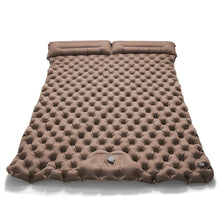 Load image into Gallery viewer, Double Inflatable Camping Mattress – Ultralight Folding Sleeping Pad with Built-in Pump