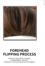 Load image into Gallery viewer, Short Straight Synthetic Wigs for Women Blonde to Brown Ombre Bob Wigs with Bangs Daily Cosplay Party Heat Resistant Fake Hair