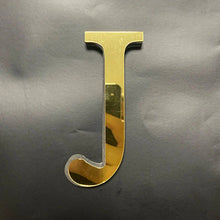 Load image into Gallery viewer, Gold Mirror 3D Letter Wall Stickers – Acrylic Peel & Stick Decor