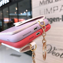 Load image into Gallery viewer, Luxury Wallet Phone Case For iPhone 13 Pro Max 11 12 Pro Max X XR XS 7 8 Plus 13 Mini Soft Silicone Handbag Card Phone Case Wallet Compatible iPhone Bag Cover