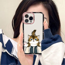 Load image into Gallery viewer, Cute Cat Phone Case For Iphone 11 12 13 Mini Pro Max 14 Pro Max Case Shell Cartoon Patterned Case Cover Soft Clear Cover Flexible Ultra Slim Anti-scratch Bumper Protective Cover For Iphone