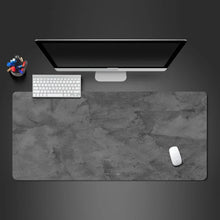 Load image into Gallery viewer, Gray XXL Gaming Mouse Pad – Extended Non-Slip Desk Mat with Overlocked Edges for Keyboard & Computer Setup