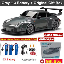 Load image into Gallery viewer, 4WD Remote Control Drift Car - 1:24 Scale High-Speed Racing Car, 2.4G Radio, 20KM/H Mini RC Car for Boys & Teens