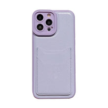 Load image into Gallery viewer, Luxury Leather Square Silicone Wallet Card Holder Phone Case For iPhone 13 12 11 14 Pro Max XS XR X Shockproof Cover Luxury Shockproof Phone Case