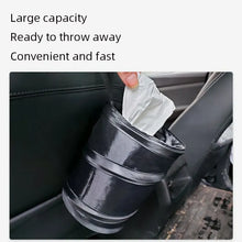 Load image into Gallery viewer, Car Trash Can Portable Durable Foldable Hanging Car Storage Bucket Chair Back Oxford Cloth Storage Bag Trash Can 1pc
