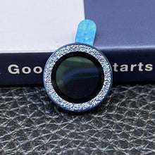 Load image into Gallery viewer, Bling Diamond Camera Lens Protector For iPhone 14 13 12 11 Pro Max Metal Ring Lens Glass Glitter Protective Cap iPhone 13 mini Camera Lens Protector Sparkle Diamond Ring Metal Alloy HD Glass for iPhone