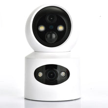 Load image into Gallery viewer, Dual Lens PTZ IP Camera 4000 mA Battery Wireless Auto Track Cctv Security Surveillance Video Full Color Night Vision HD Home Cam